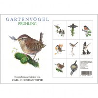 Kartenordner Gartenvögel Frühjar mit 8 Doppelte Kunstkarten und Umschläge 10.00
